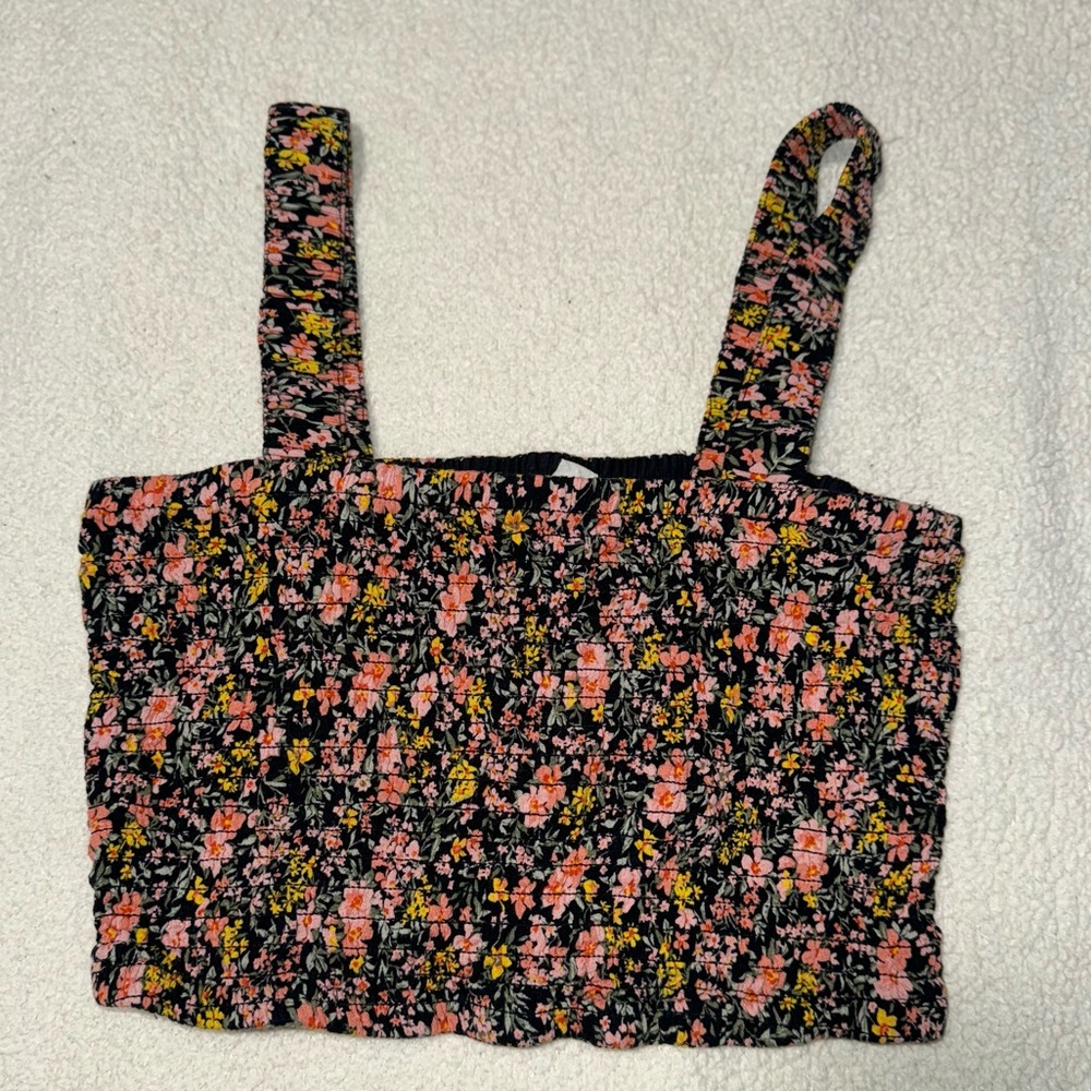 American Eagle Floral Crop Top in size Small